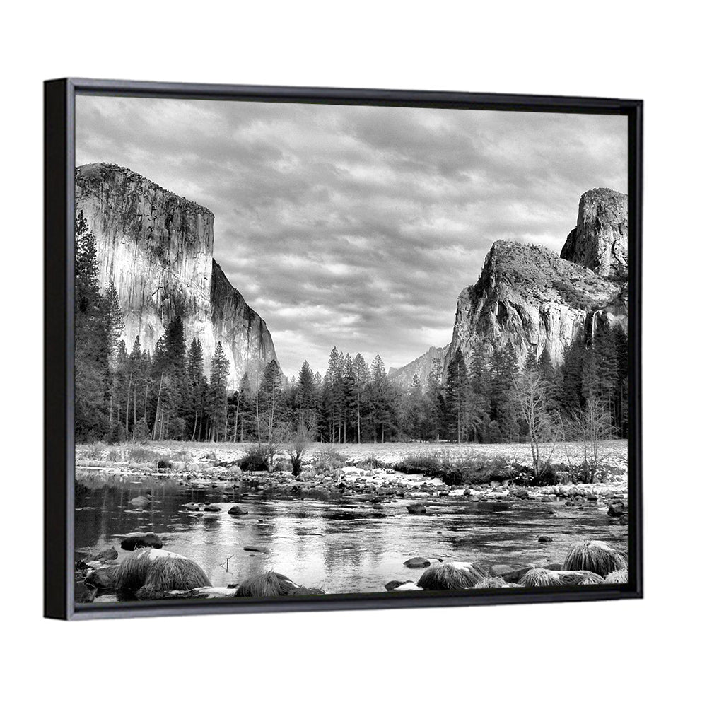 Yosemite Valley Winter View Wall Art
