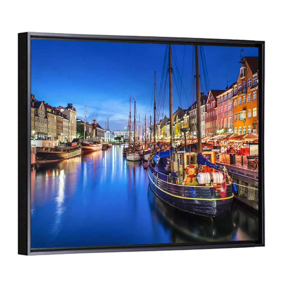 Nyhavn Canal at Dusk Wall Art