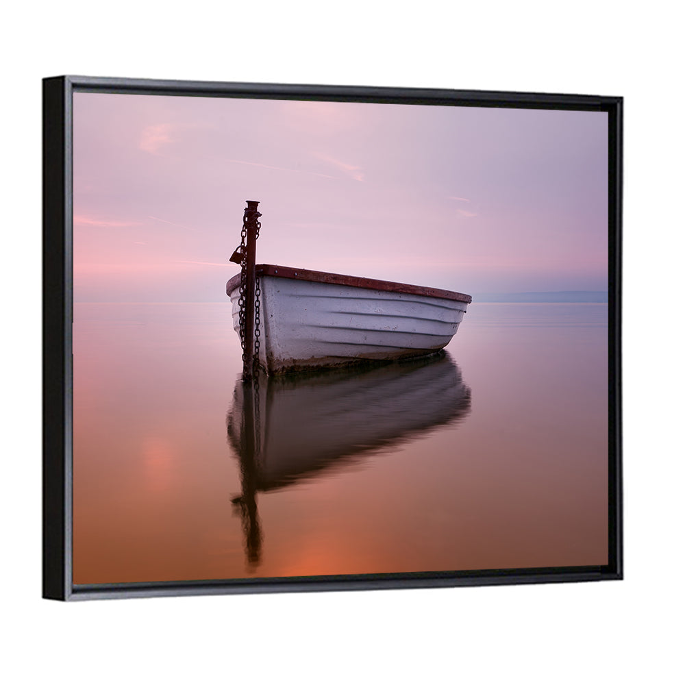 Pastel Boat Reflection Wall Art