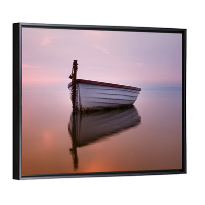Pastel Boat Reflection Wall Art