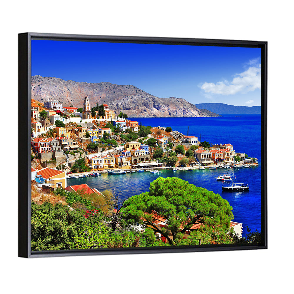 Symi Harbor, Greece Wall Art
