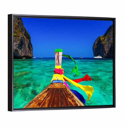 Maya Bay Long-tail Boat Wall Art