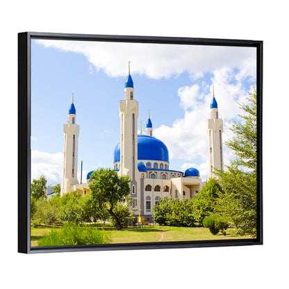 Blue Domed Mosque with Golden Minarets Wall Art