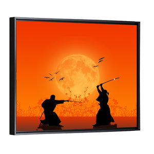 Fighting Samurai Wall Art