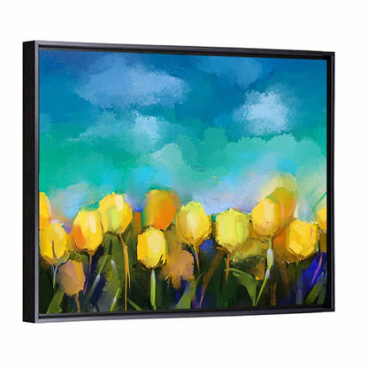 Blue Tulip Horizon Wall Art