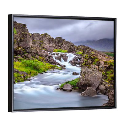 Öxarárfoss Stream, Þingvellir Wall Art