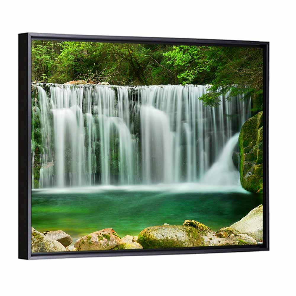 Emerald Lake Waterfall Wall Art