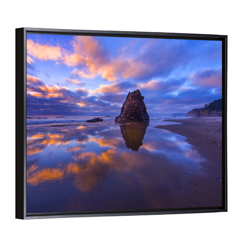 Oregon Coast Sea Stack Sunset Wall Art
