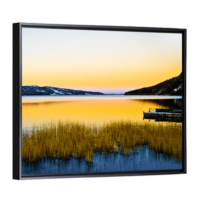 Lapland Lake Sunrise Wall Art
