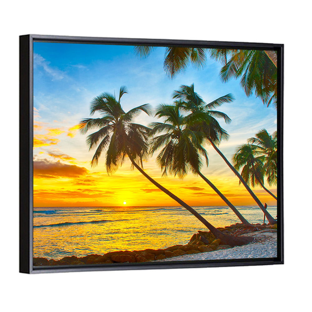 Palm Island Sunset Wall Art
