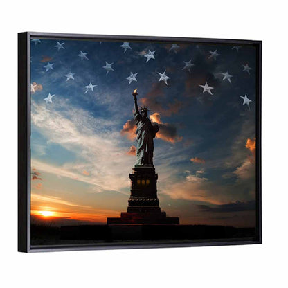 Statue of Liberty at Dusk Wall Art