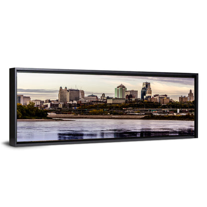 Kansas City Skyline at Dusk Wall Art