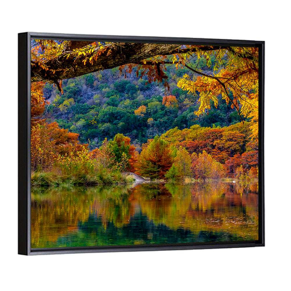 Frio River Autumn Reflection Wall Art