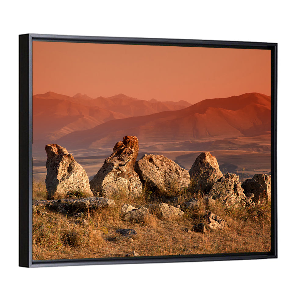 Karahunj Rocky Ridge at Sunset Wall Art
