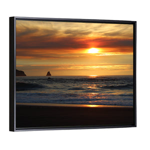 Oregon Coastal Sunset Wall Art