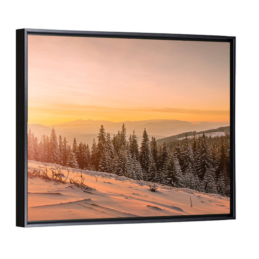 Hoverla Snowfield at Sunset Wall Art