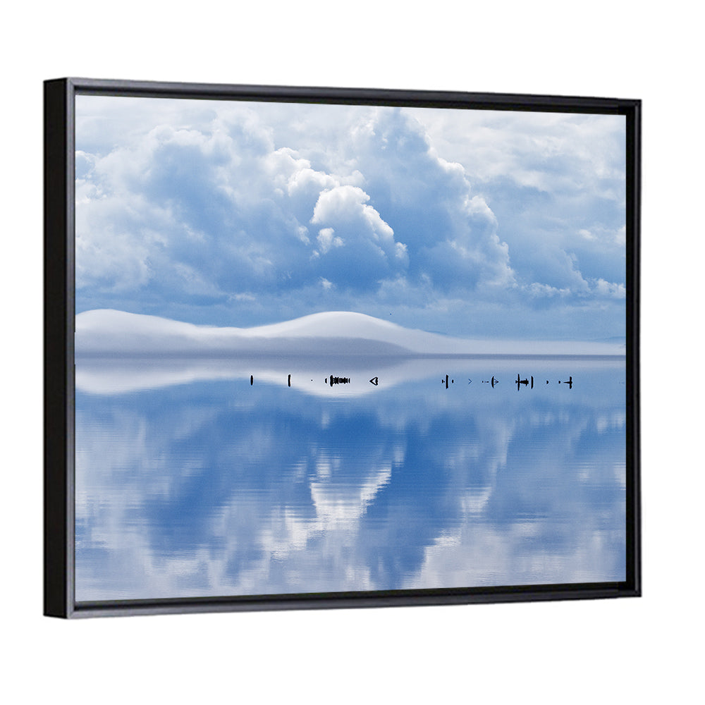 Siljan Lake Mist Reflection Wall Art