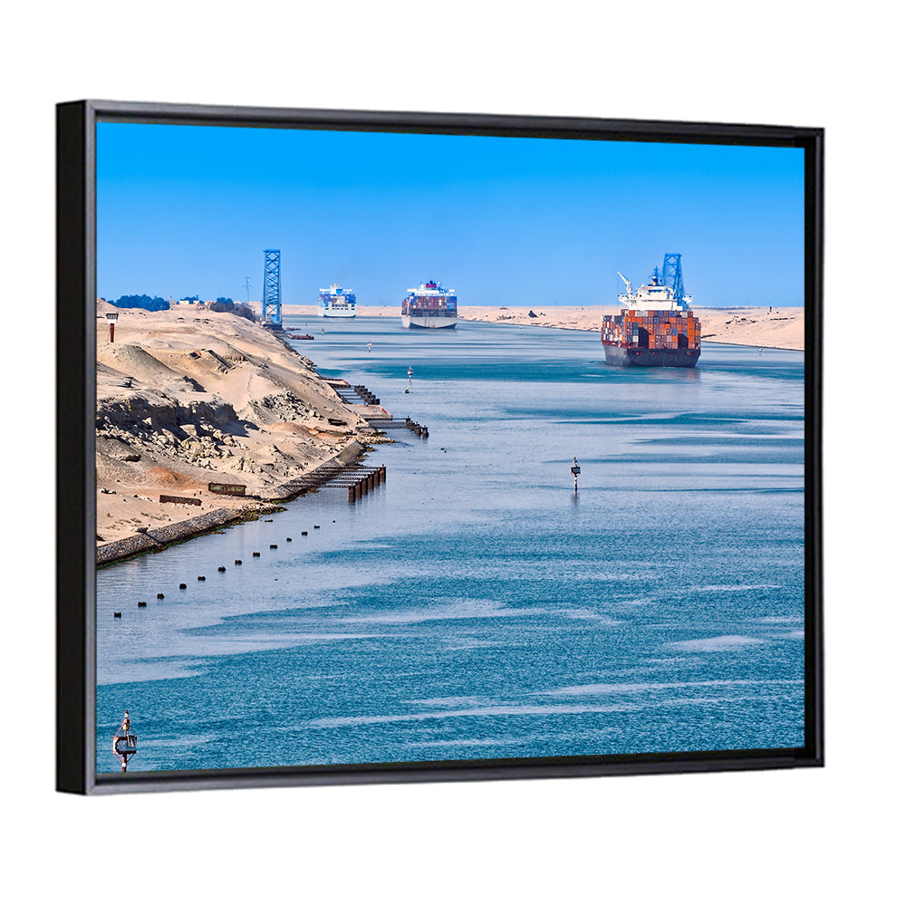Suez Canal Container Ships Wall Art