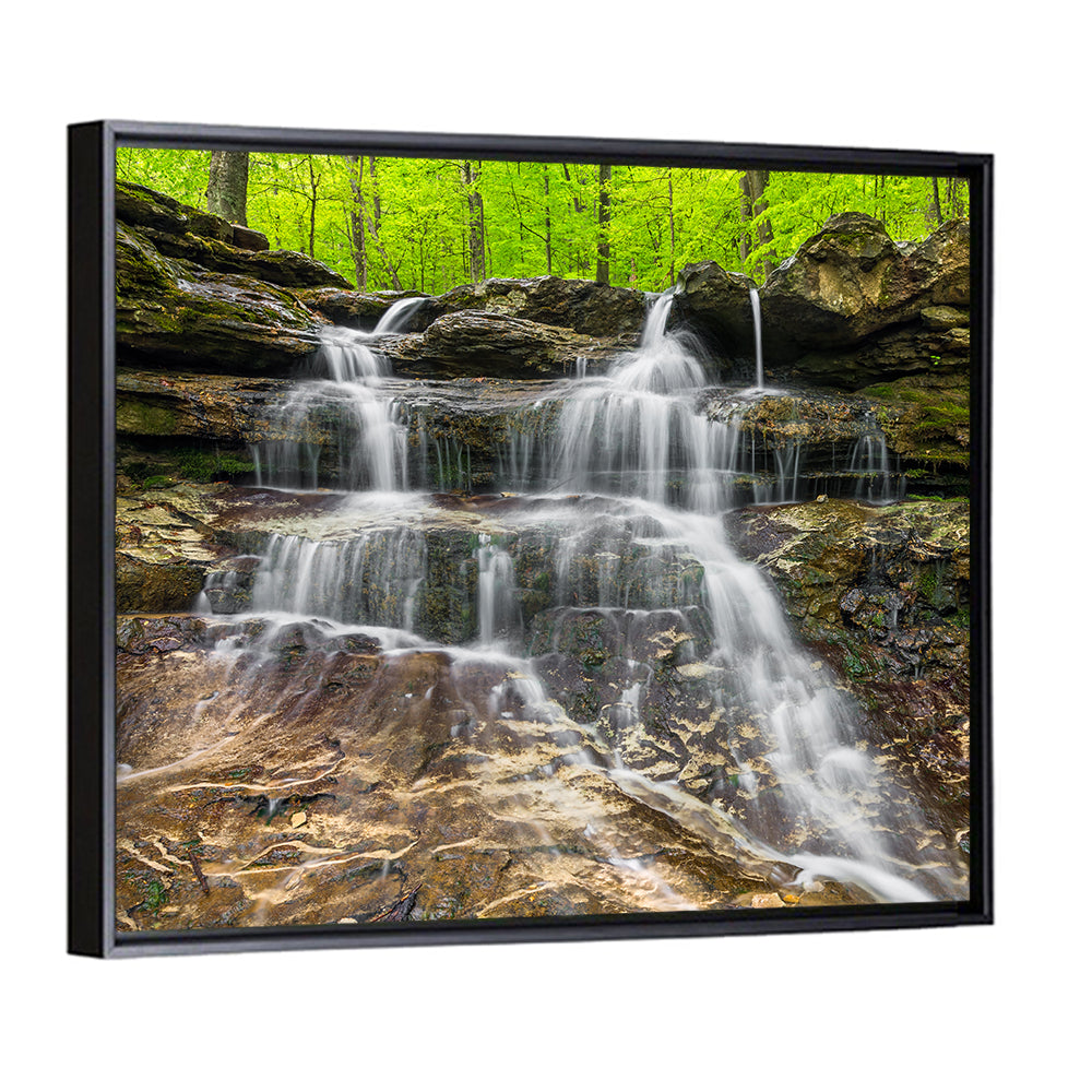 Mossy Ledge Waterfall Wall Art