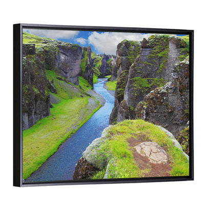 Neverland Cliffs, Fjaðrárgljúfur Canyon Wall Art
