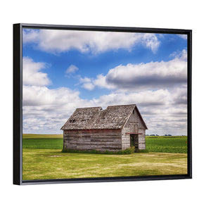 Old Shed in Farm Field Wall Art