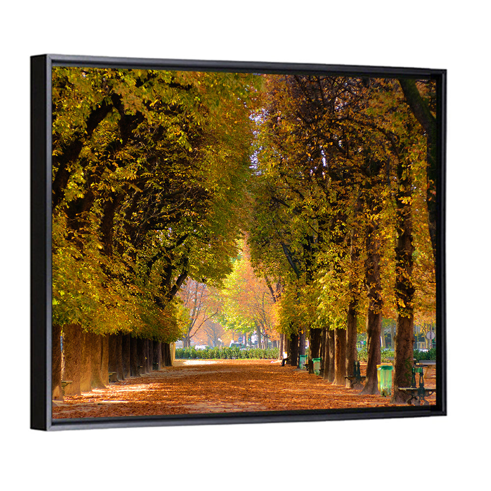 Golden Hour Autumn Path Wall Art