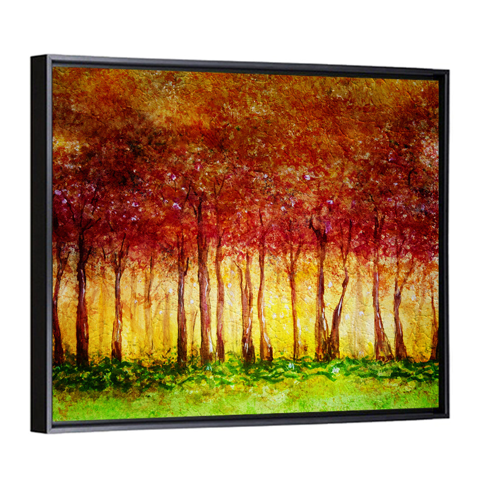 Autumn Tree Row Wall Art