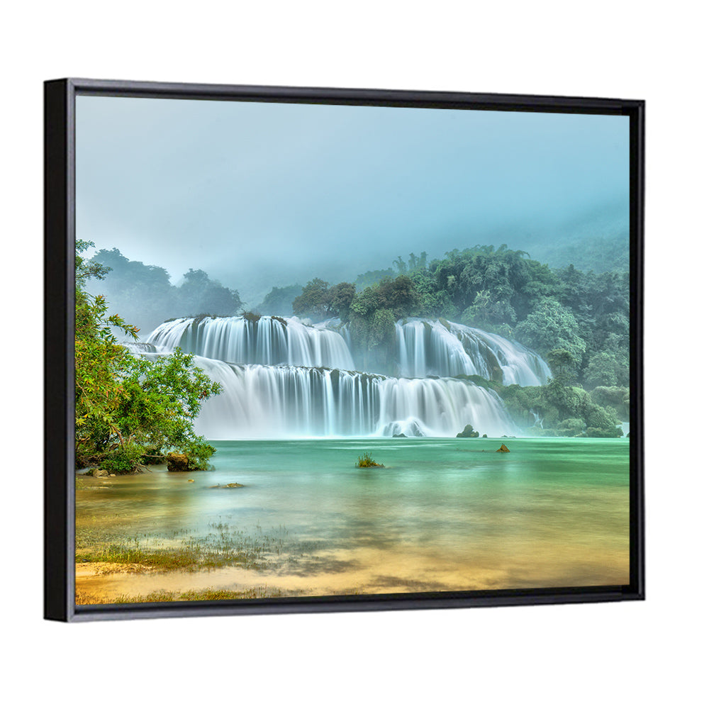 Ban Gioc Waterfalls Misty Morning Wall Art