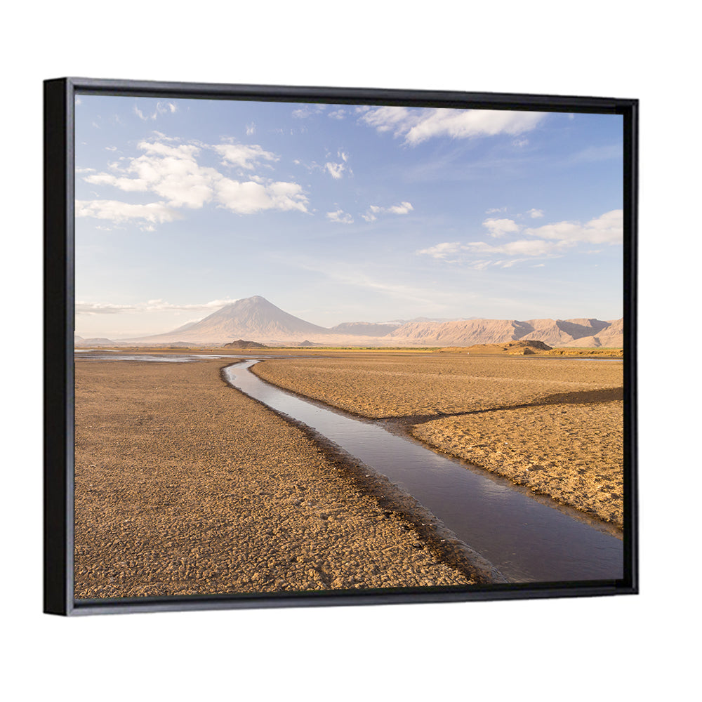 Lake Natron with Ol Doinyo Lengai Wall Art