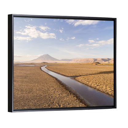 Lake Natron with Ol Doinyo Lengai Wall Art