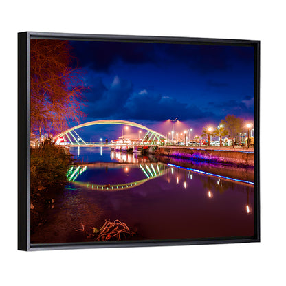 Lovers Bridge Nightscape Wall Art