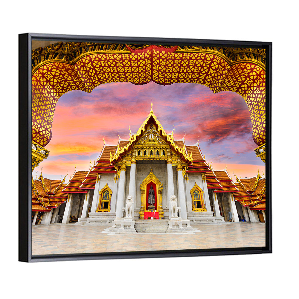 Marble Temple at Sunset Wall Art