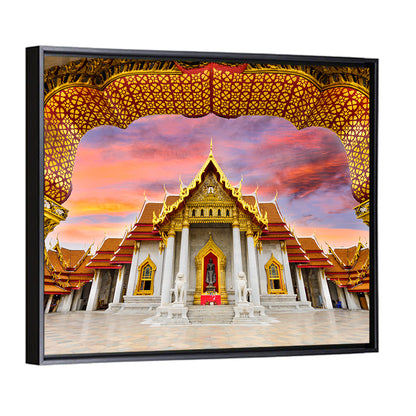 Marble Temple at Sunset Wall Art