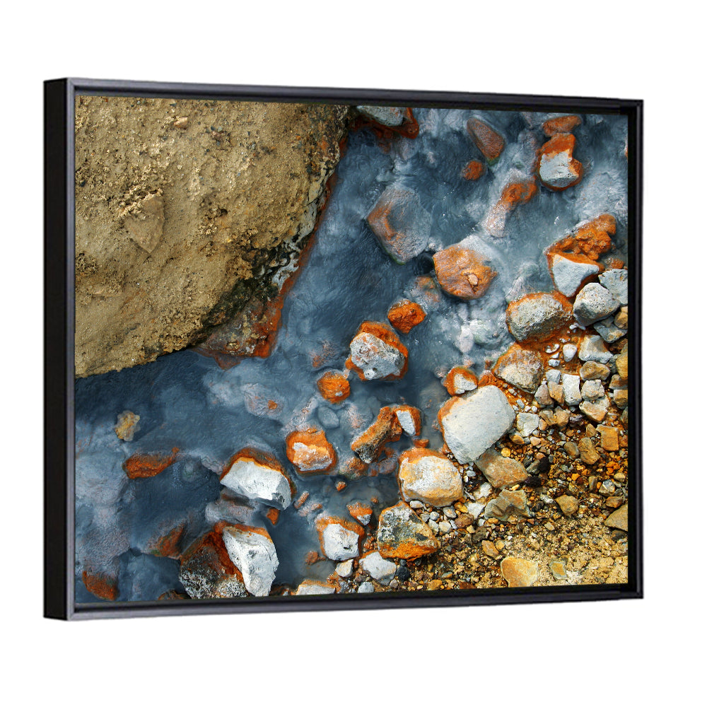 Milky Blue Geothermal Creek Wall Art