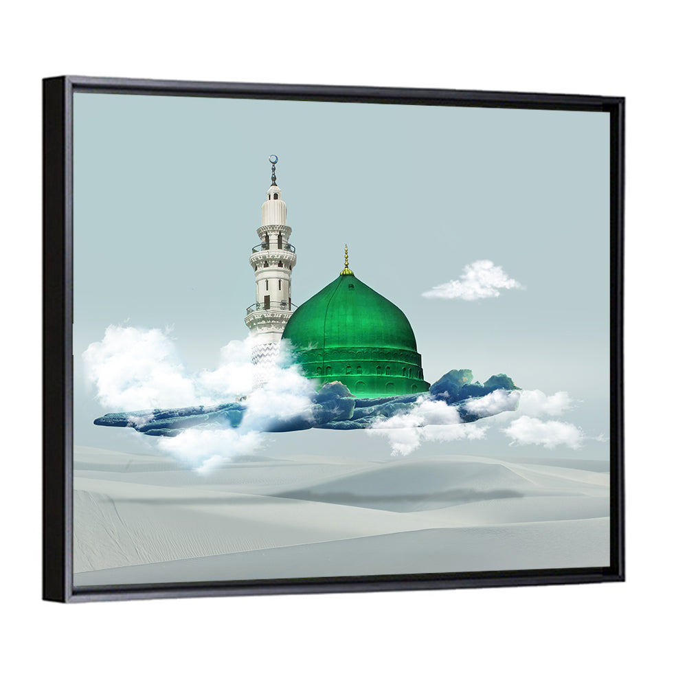 Green Dome of Al-masjid An-nabawi Wall Art