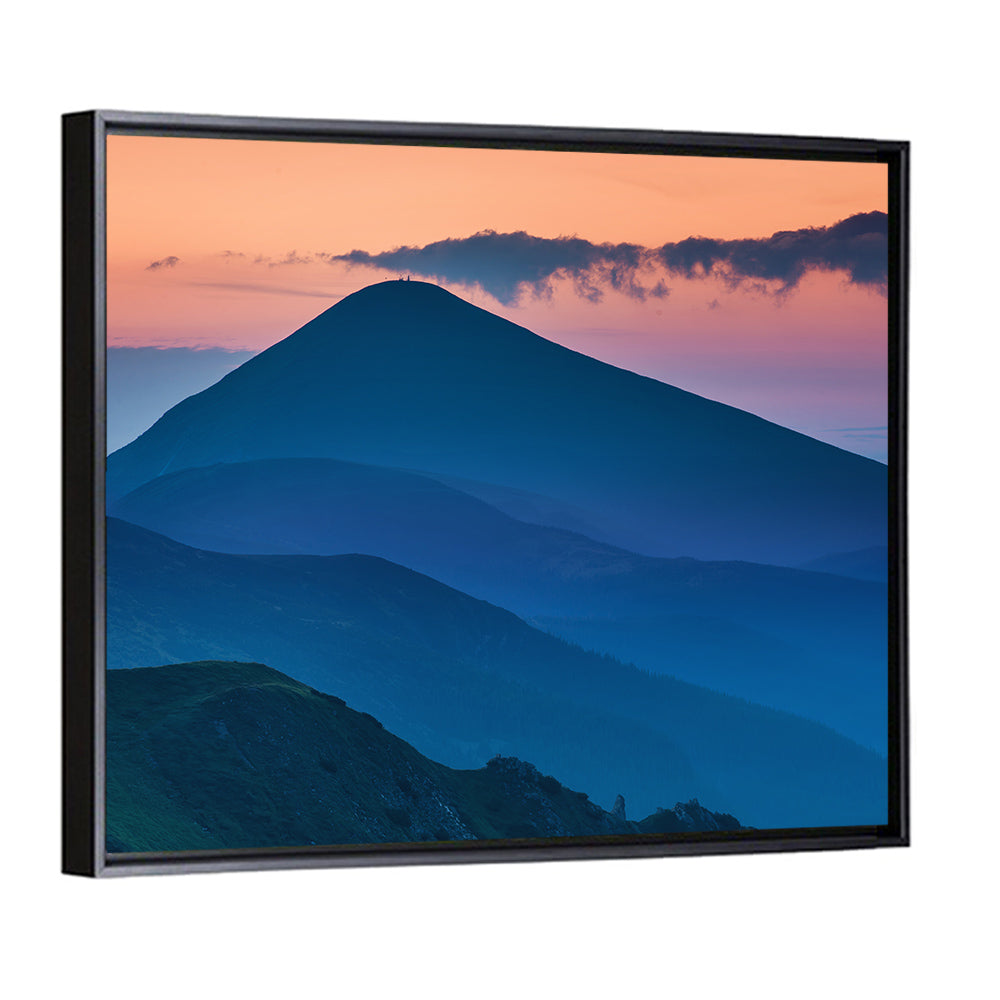Twilight Mountain Range Wall Art