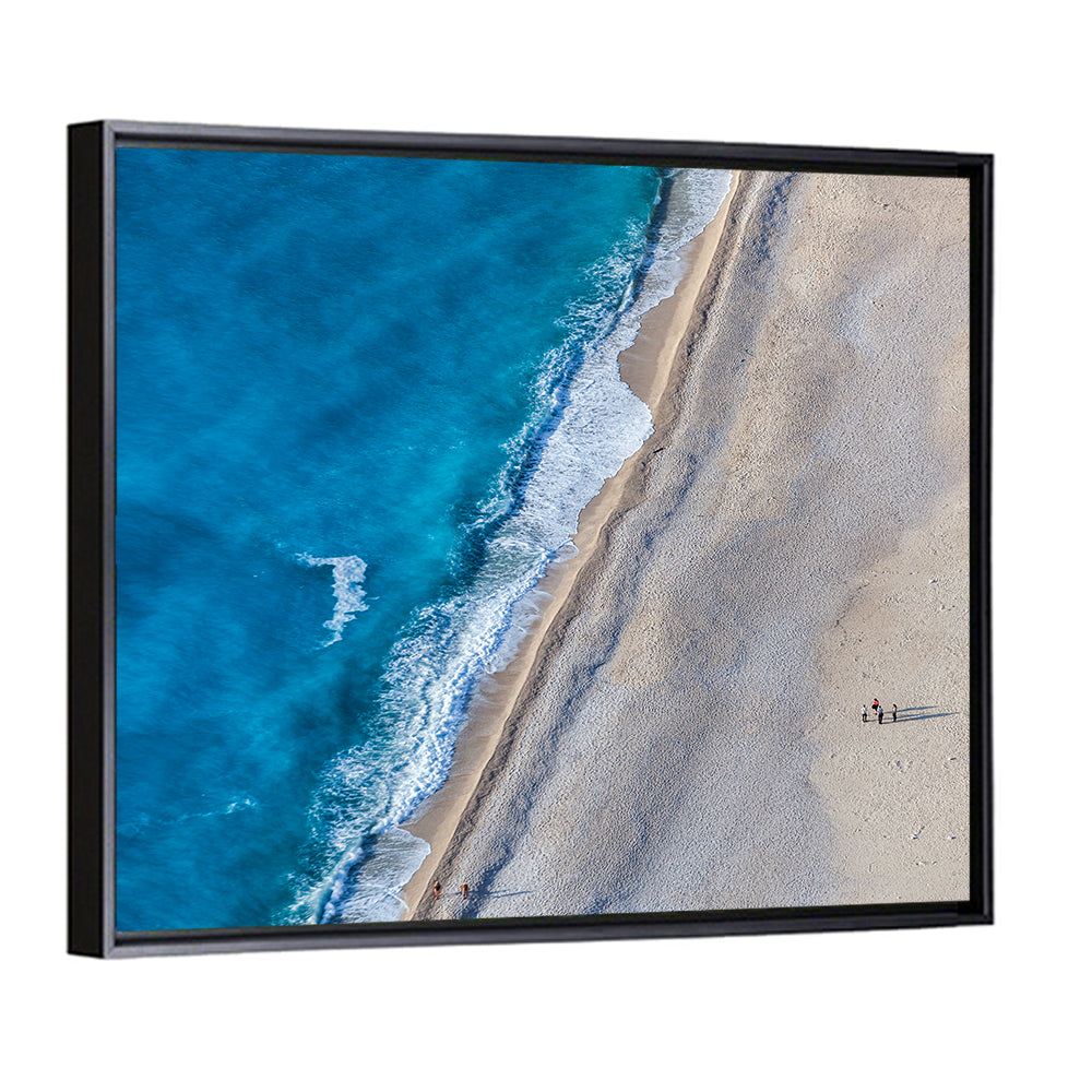 Myrtos Beach Aerial View Wall Art