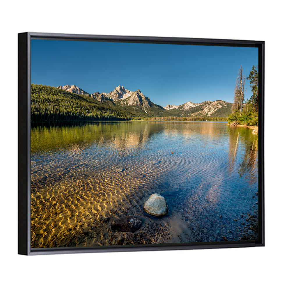 Morning Light at Stanley Lake Wall Art