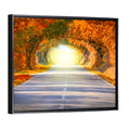 Golden Autumn Tree Tunnel Wall Art
