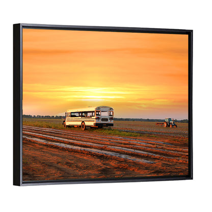 Indiana Farm Field at Golden Hour Wall Art