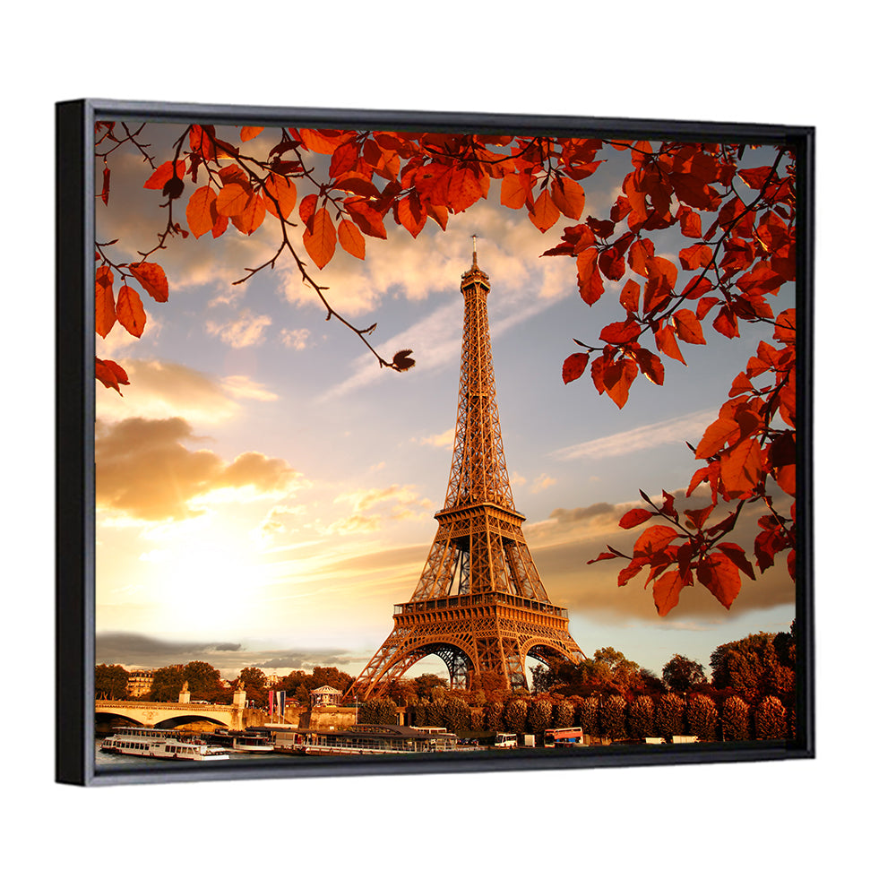 Eiffel Tower at Golden Hour Wall Art