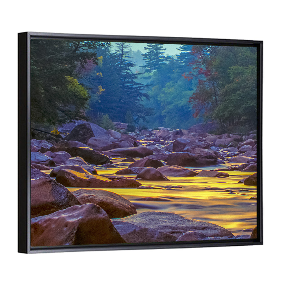 Swift River at Golden Hour, New Hampshire Wall Art