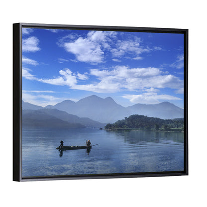 Sun Moon Lake Morning Mist Wall Art
