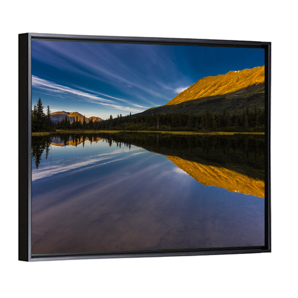 Rainbow Lake at Golden Hour Wall Art