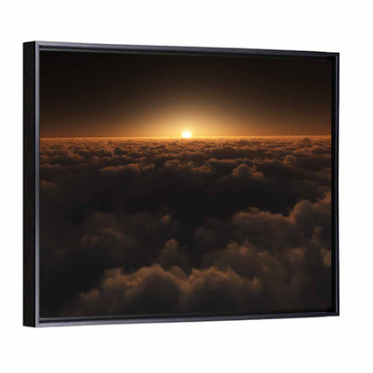 Sunset Over Cloud Sea Wall Art
