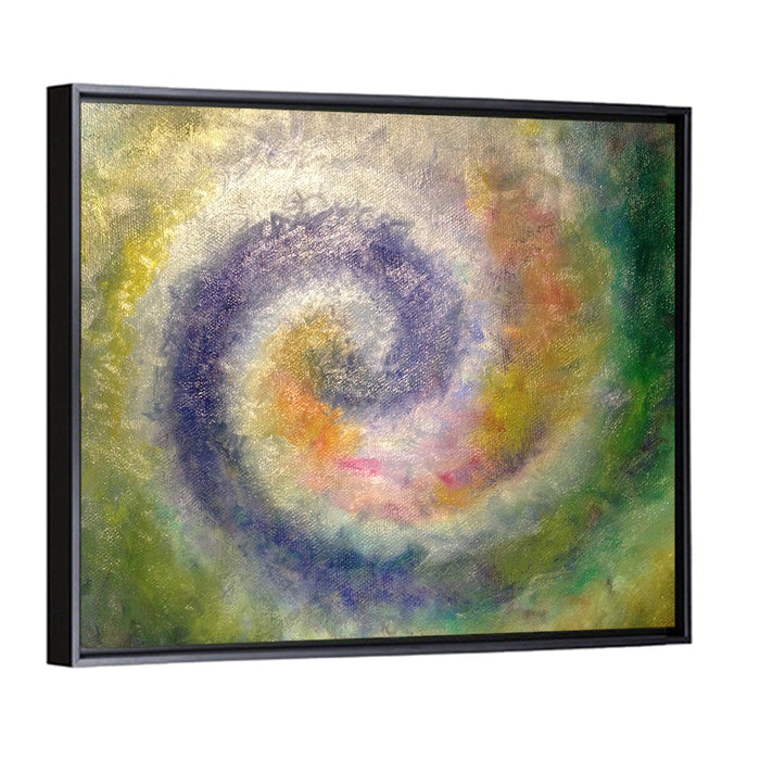Spiral Golden Ratio Wall Art as a framed canvas