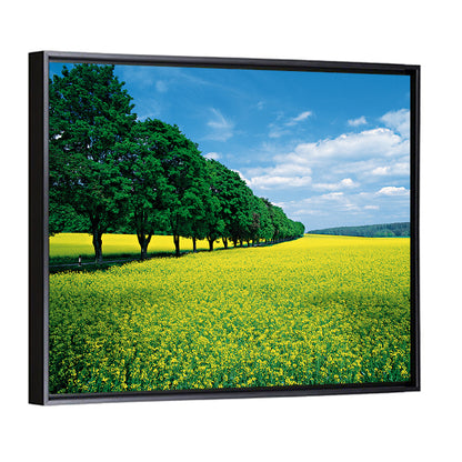 Spring Field of Yellow Flowers Wall Art