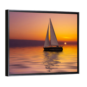 Sailboat Sunset Wall Art