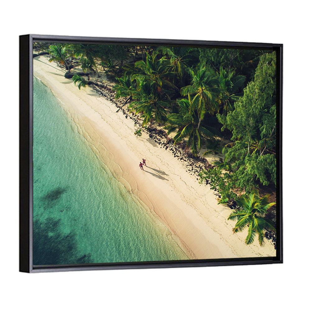 Dominica Beach Aerial, Late Afternoon Wall Art