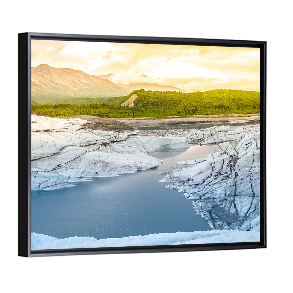 Matanuska Glacier at Sunset Wall Art